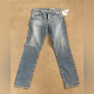 AG Adriano Goldschmied Faded Blue Denim Jeans